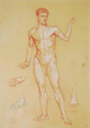 kréta, papír, 415 290 mm j. l. k.: Kriesch A.
