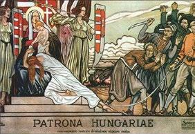 Sasok a hős sírja felett (Kopjafák), 1918 gobelin 234 90 cm j. k. f.: FR és mon. (szőtte: Frey Rózsa) IM ltsz.: 15496 Dénes 1939. 252. sz.