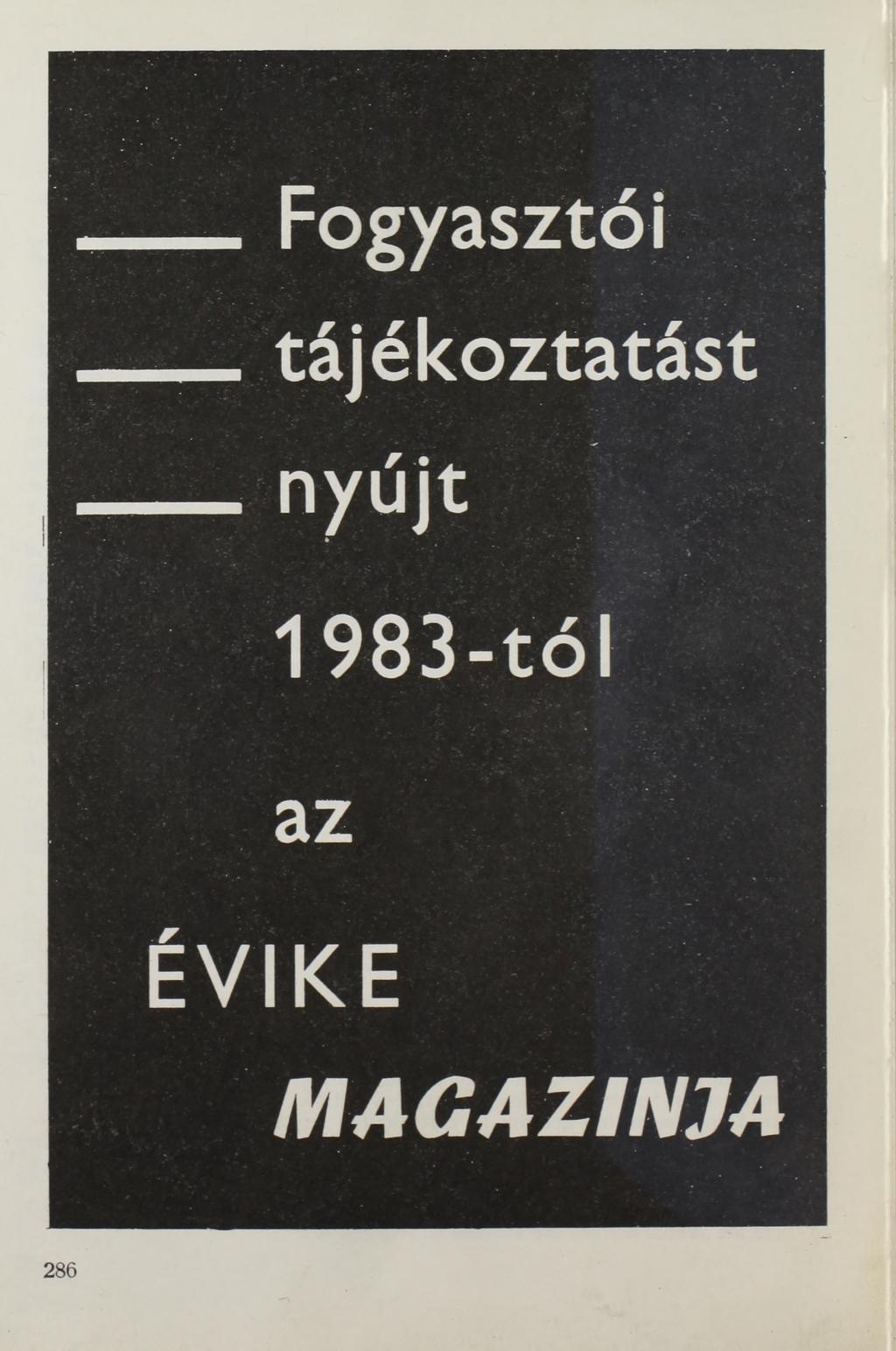 Fogyasztói tájékoztatást nyújt