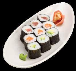 .. 2 Kuramu rolls, 4 salmon, 3 crunchy prawn, 3 avocado 3.