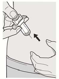 12. lépés: A dugattyú felengedése Miután kihúzta a tűt a bőréből, vegye le a hüvelykujját a dugattyúról.
