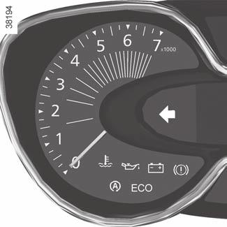 Vezetési tanácsok, eco vezetés (3/5) ECOüzemmód Az ECO (takarékos) üzemmód optimalizálja az üzemanyagfogyasztást.
