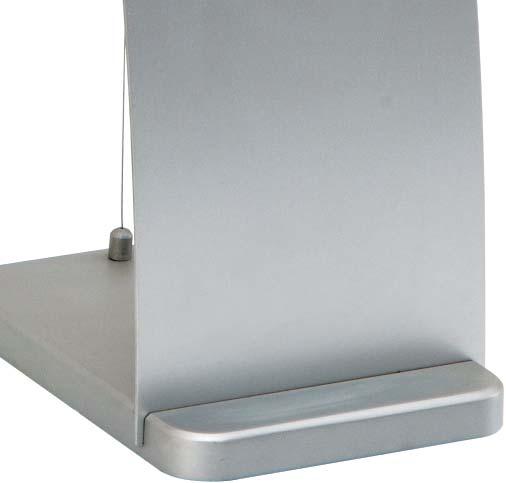 frame hardly inflammable with 32mm profile, mitred corners, back made of galvanized steel, cover B1 certified