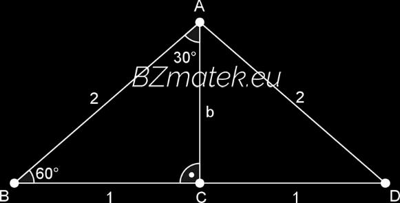 Ezek alapján a szögfüggvények értékei a következők: sin 45 = cos 45 = = tg 45 = ctg 45 = = 30 és 60 : Írjuk