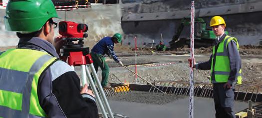 Optikai szintezők Optikai szintező POL 15 Magasságok mérése, ellenőrzése és átjelölése A betonozás magasságának és szintjének ellenőrzése Zsaluzat ellenőrzése és beállítása Szögek és