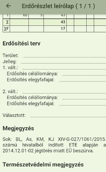 Az itt kiválasztott szervezeti egységre lehet külön is, a már említett módon, letölteni a dokumentumokat.