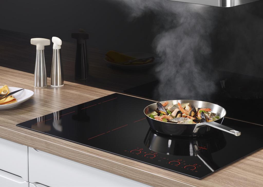 InfinitePure InfinitePure Indukciós főzőlap Az Electrolux InfinitePure kikapcsolt állapotban csak egy gyönyörű, fekete üvegfelület, mely