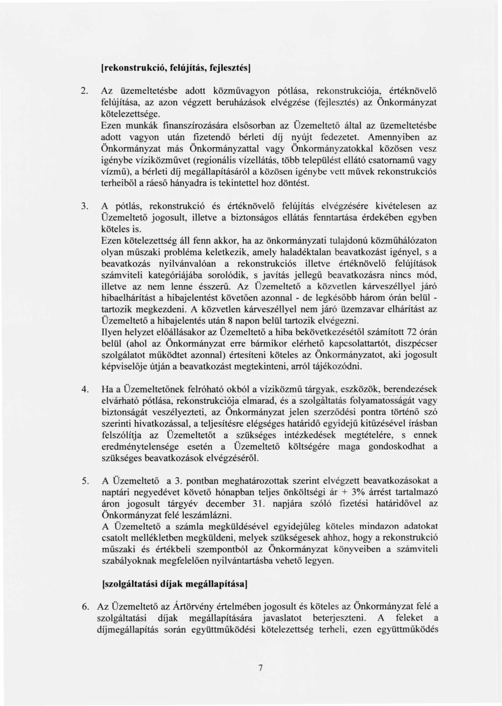 [rekonstrukció, felújítás, fejlesztés) 2.
