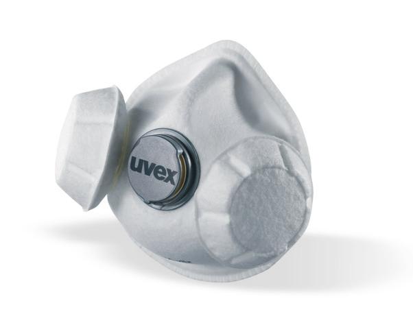 uvex silv-air High Performance FFP 2 és FFP 3 A legalacsonyabb légzési ellenállás. Beépített szellőzés.
