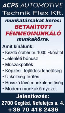 000 Forint jelenléti bónusz/hó 8.