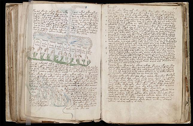 Viccnek durva lenne: szép kézírás jellemzi a Voynich-kéziratot A szöveget valószínűleg betűírással írták: 20-30 ismétlődő jel teszi ki a könyv nagy részét, és csupán pár ritkán előforduló egyedi