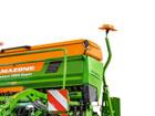 alapkivitelű GreenDrill vetőgép kezelő számítógépén kapcsolható a vetőtengely és a ventilátor, továbbá beállítható a vetőtengely fordulatszáma.