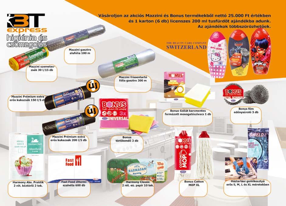 8. TISZTÍTÓSZEREK, TAKARÍTÓESZKÖZÖK Harmasan (Harmony) Toalett papír 2 rét. HIGIÉNIAI TERMÉKEK 10 tek/ Toalett papír 2 rét. 100% cell.