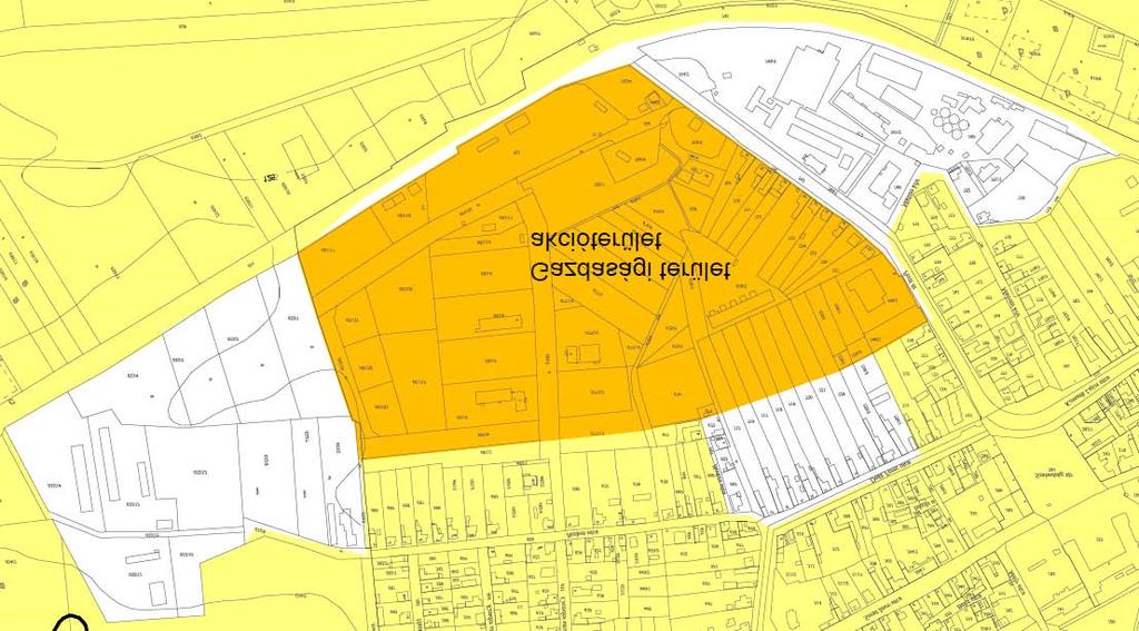 6. MOL kút és környéke gazdasági területek városrész Akcióterületi projektek (egybefüggő, vonallal körülhatárolható, akcióterületen végbemenő fejlesztések) AT3 Kijelölésre került a Gazdasági terület