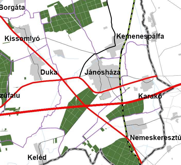 Jánosház város településrendezési eszközeinek módosítás 20. decemer 3. s megye TT II/3. sz.