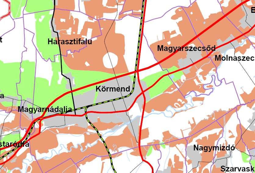 örmnd város lpülésrndzési szközink módosíás gyorsforglmi ú nyomvonl kijlölésévl s mgy TT /.