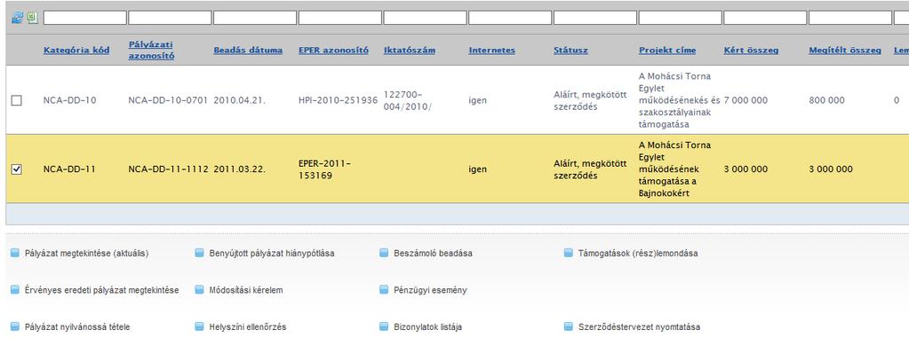 A [Mentés] gomb az ellenőrzések után elmenti a bizonylatot és az összerendelést, majd visszavisz a pénzügyi elszámoláshoz.