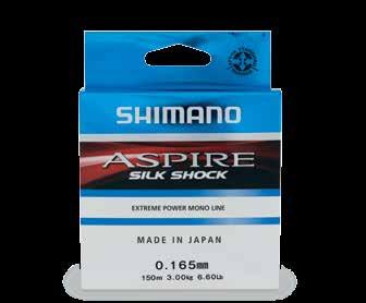 finomszerelékes horgászmódszereknél alkalmazott horogelőkékhez és szerelékekhez tervezték. Az Aspire Silk Shock minimális nyúlású, ám mégis kellően lágy előkezsinór. Eredeti japán gyártmány!