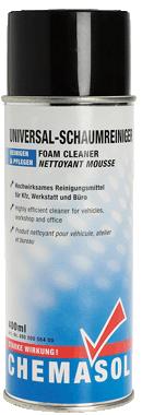 Fújjuk, vagy ronggyal vigyük fel a kezelendő felületre. 400 ml-es spray 490 000 562 00 Univerzális tisztítóhab Műhelyek, járművek, irodák és háztartások univerzális tisztítószere.