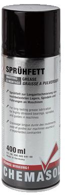 Zsírpermetező spray Univerzálisan bevethető kenőzsír ipari felhasználásra.