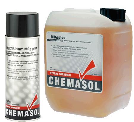 400 ml spray 490 000 641 00 Unverzális olaj MO4 Különleges hatóanyagának köszönhetően megvédi a csapágyakat, precíziós berendezéseket, fém