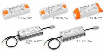 Schlüter -LIPROTEC-ER vevőkészülék, egyszínű 24 V Cikksz. / P = LT ER 1 257,70 10 Az LT ES 1 LT ES 6 LED-sávok vezérlésére.