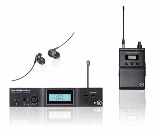 m3 vezetéknélküli fülmonitor rendszer ( PC 488-MC 138) Az Audio-Technica M3 vezetéknélküli fülmonitor rendszere a professzionális fülmonitorok minden előnyét kínálja, 1321 választható UHF
