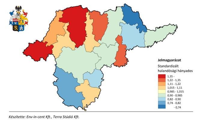 megegyezik: a rosszindulatú daganatokkal (39,1% (második leggyakoribb oka (11,2%) légcső, hörgő és tüdő rosszindulatú elváltozása), a keringéssel (28 %) és a légző rendszer betegségeivel (6,6 %)