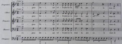 Agnus Dei Az Agnus Dei tétel a Missa brevisekben általában háromszakaszos, míg a Missa solemniseket egymással kontrasztáló kétrészesség jellemezte: egy lírai, vagy moll hangnemű Agnus Deit