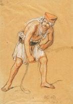 Részlet a legsötétebb Józsefvárosból, 1896 (1894) akvarell, papír, 345 255 mm Dénes 1939. 62. sz. tétel: ismeretlen helyen kiállítva: OMKT 1900. ezredéves országos kiállítás 1139. sz. (A mű ára 50 frt.
