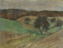 Vázlat ceruza, tempera, fa, 90 120 mm j. n. fotó: Tóth Simon Ferenc Grafika 227.
