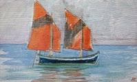 Fanói kikötő, 1905 tempera, fa, 30,5 44 cm j. j. l.: Fano 905 MNG ltsz.: FK 9624 Műcsarnoki anyag Dénes 1939. 125. sz. tétel: ifj.