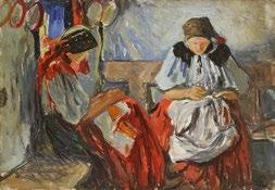 35. sz. (230 korona) 377. Vasárnap reggel Kalotaszegen, 1905 akvarell, papír Dénes 1939. 133. sz. tétel: IM irodalom: Egyházművészeti kiállítás 1919.