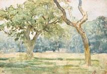 Kriesch Aladár tulajdona 410. Őszi táj olaj, vászon, 20 30 cm j. j. l.: mon. Hátoldalán hagyatéki bélyegző Nagyházi, 116. aukció, 2005., 503.