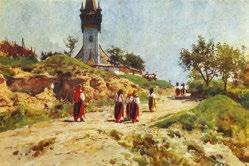 Faültetők, 1906 k. gyapjú, varrott szumák, 64 72 cm, szőtte: Boér Lenke j. n. IM ltsz.: 2012.7.1. Átvétel az MNG-től, korábbi leltári szám: 78.