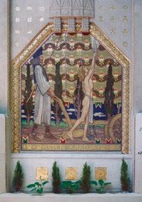 Lucifer, 1907 (üvegablakterv az Iparművészeti Múzeum folyosójára) akvarell, papír j. j. l.