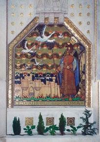 A jó kormányos, 1907 felirat: Szeretet, Megismerés, Erély, Jóravaló-készség gobelin (szőtte Belmonte Leo) Dénes 1939. 154.