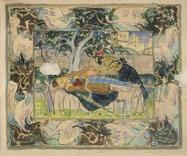 Kasszandra (Cassandra), 1940 újraszőtt változat gobelin 195 65 cm j. j. l.: LB, j. b. l. mon.