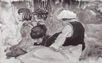 Arckép tanulmány kréta, papír irodalom: Nemzeti Szalon 1909. 61. sz. (70 korona) 527. Zách Klára I.