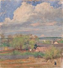 Padon ülő parasztok, 1913 akvarell, papír, 280 375 mm j. j. l.: mon. 913 MNG bírálat 719.