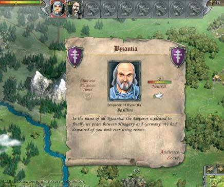 BEMUTATÓ Bizánc császára éppen Bánfi hajszeszért könyörög Ahogy Achillesnek, a várnak is gyenge a sarka BECSÜLETBELI ÜGY KNIGHTS OF HONOR Tökéletes idõzítéssel érkezett meg a szerkesztõségbe a