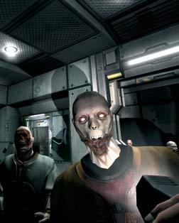 M 3A fókusz doom 3 grafikától garantáltan leesik az állunk terével: az ûrhajóból kilépõ Swannal, a Union Aerospace Corporation cég egyik szakállas fejesével, egy mellette lépdelõ õsz hajú fickóval,