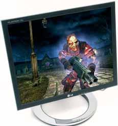 hardverteszt tft-monitorok LG L1780Q hogy semmi felesleges cicomát nem tettek rá, pont olyan, amilyennek egy ajánlható TFT-nek lennie kell.