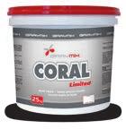 Színezővakolatok Kapart hatású vakolatok Coral Lux Limited Feldolgozásra kész, kapart hatású, vízbázisú, műgyanta kötőanyagú, ásványi töltőanyagú vékonyrétegű fedővakolat külső és belső