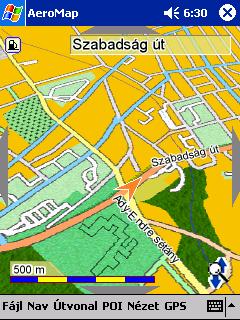 zuk, ahova szeretnénk. Természetesen a mozgatási parancsok menüből is kiadhatók, ehhez a [Nav] (navigáció) menüből a megfelelő irány menüt kell választani (észak, dél, kelet, nyugat).