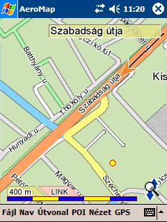 6 Navigáció GPS segítségével 6.1 A GPS által visszaadott pozíció értelmezése Az AeroMap szoftver a GPS vevőhöz kapcsolás után képes a térképen megjeleníteni az aktuális pozíciót.
