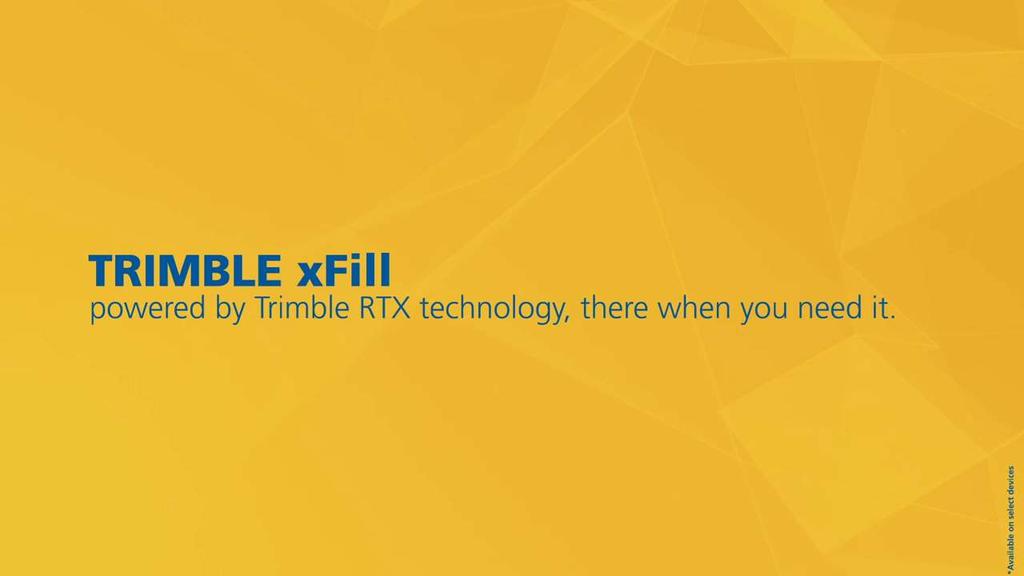 Trimble xfill A megoldás a megszakadó