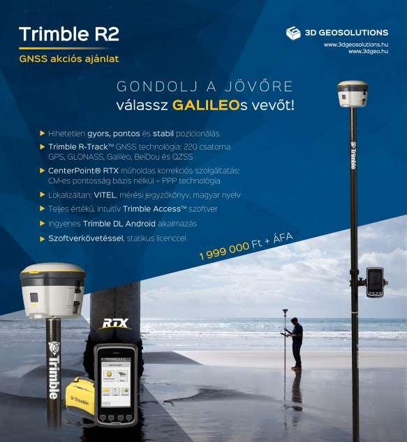 GNSS akció GPS & GLONASS & GALILEO & PPP Centerpoint RTX képes 30 év tapasztalata: hihetetlen jó teljesítmény a terepen