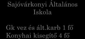 Villanyszerelő 2 fő Lakatos 2 fő Asztalos 1 fő