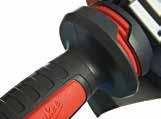 a kevésbé fárasztó munkavégzés érdekében AGV13-125 XSPDE Felvett teljesítmény (W) 1250 Üresjárati fordulatszám (ford/perc) 12,000 Tárcsaátmérő (mm) 125 Max.